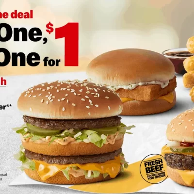 McDonald's buy one get one free BOGO deal