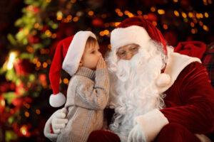 santa clause and child