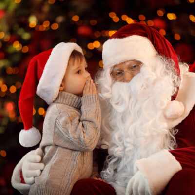 santa clause and child