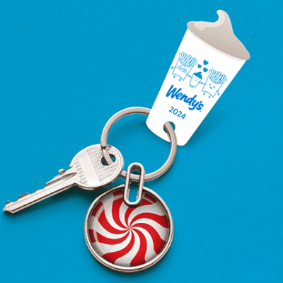 Wendy's frosty key tag