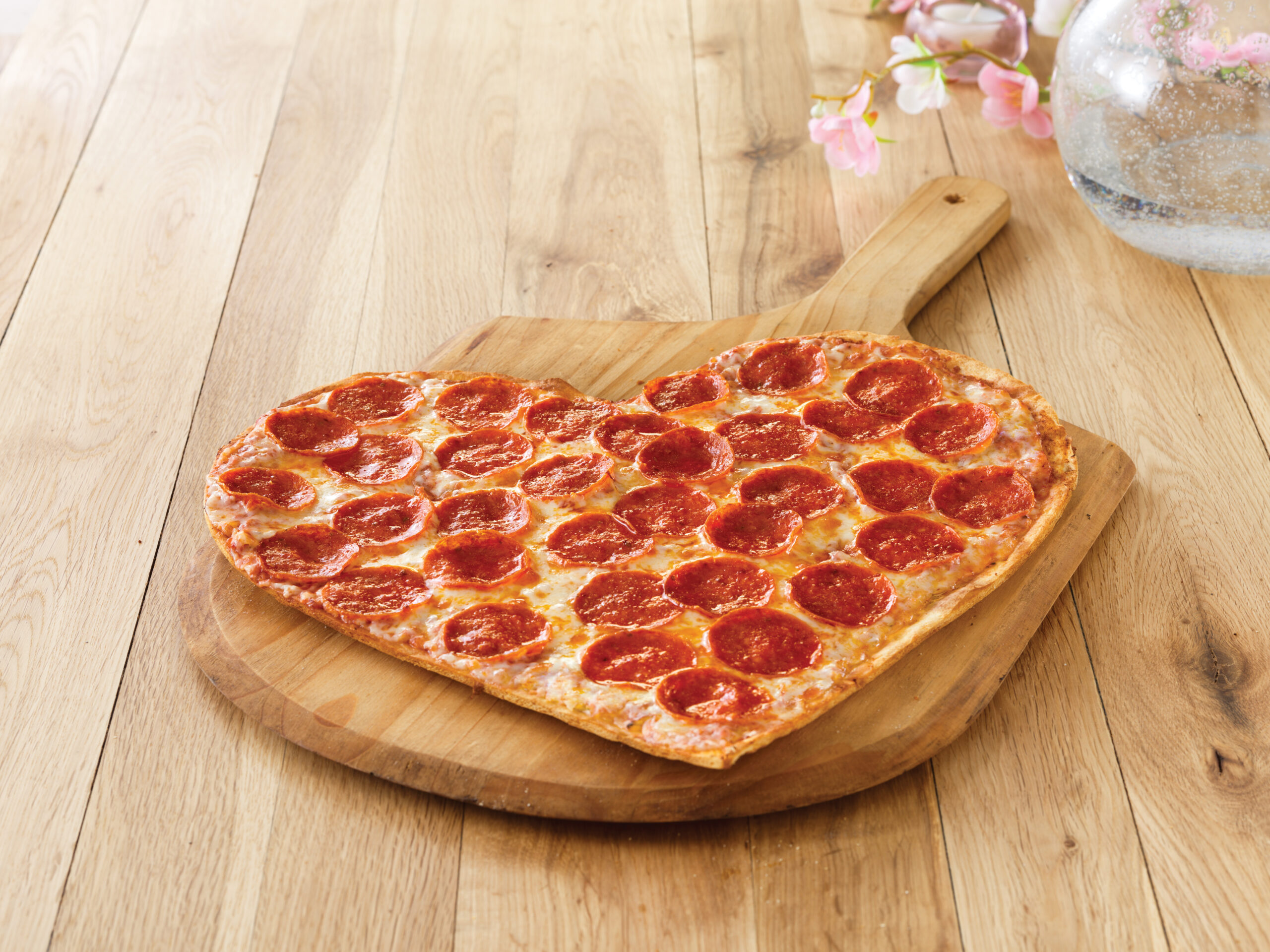Marco's heart shaped pizza for Valentine's Day