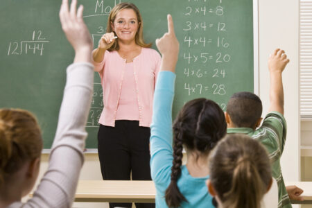 Teacher in classroom