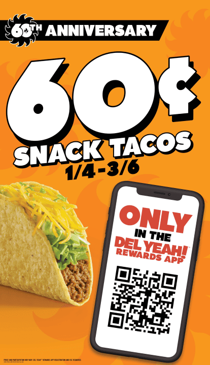 Del Taco anniversary special deal