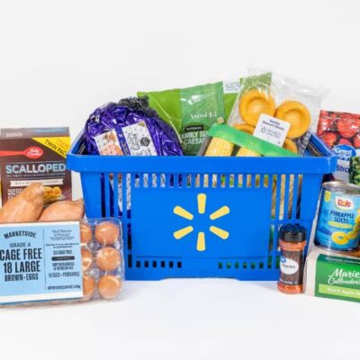 Walmart Easter meal and baskets