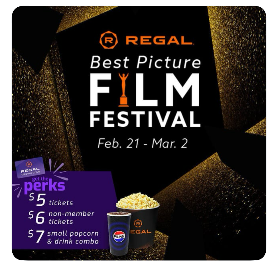 Regal Cinemas' best picture showcase 2025