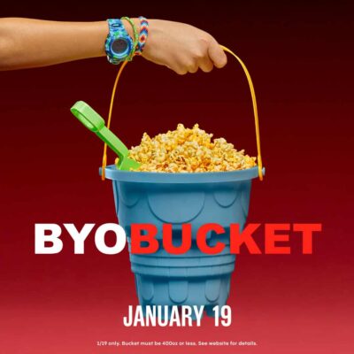 Cinemark national popcorn day bucket deal